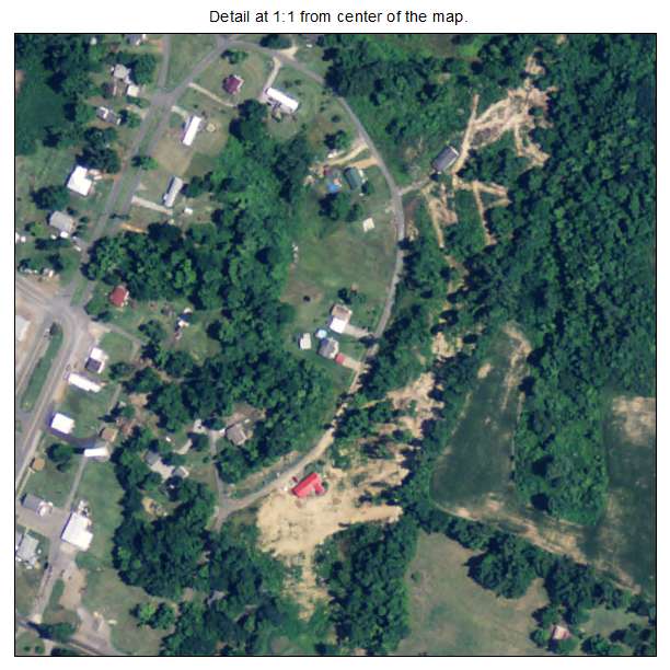 Columbus, Kentucky aerial imagery detail