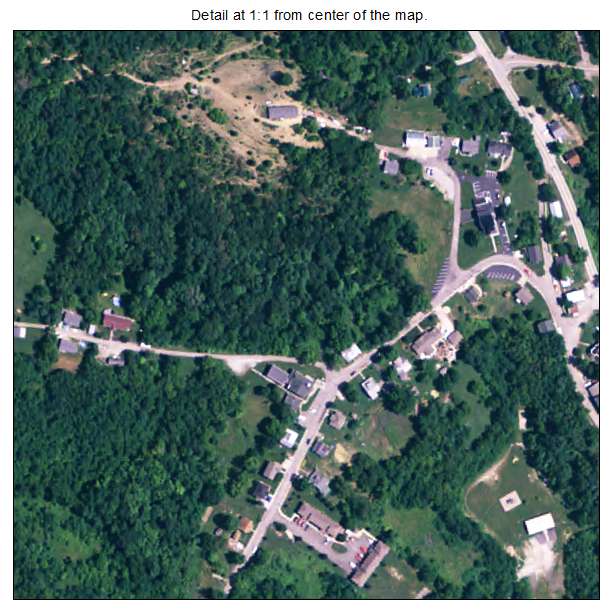 Corinth, Kentucky aerial imagery detail