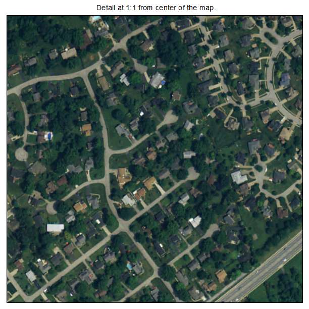 Creekside, Kentucky aerial imagery detail
