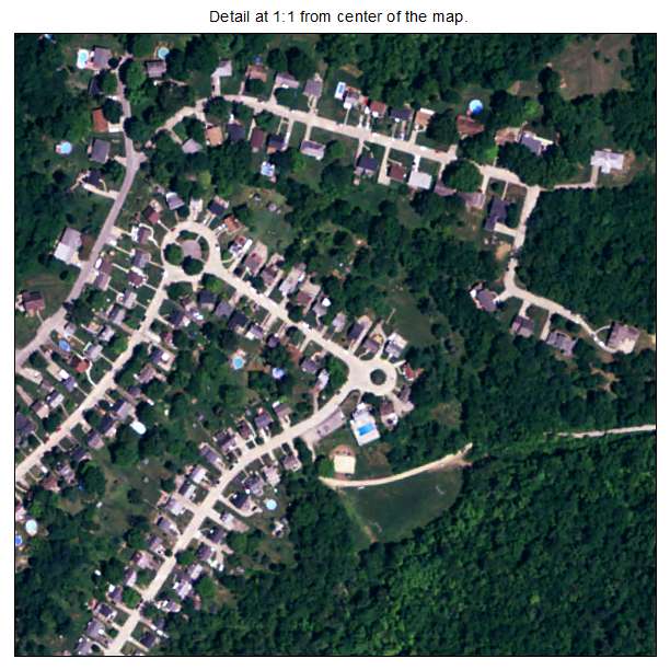Crestview, Kentucky aerial imagery detail