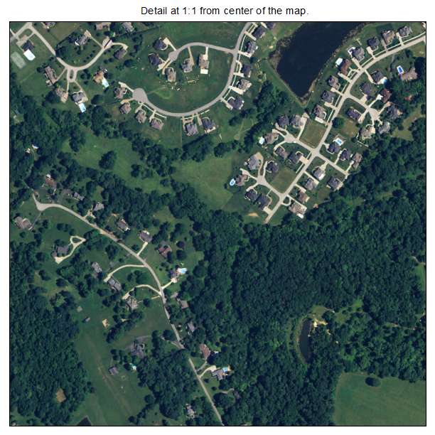 Crestwood, Kentucky aerial imagery detail