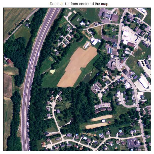 Crittenden, Kentucky aerial imagery detail