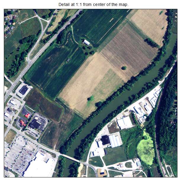 Cynthiana, Kentucky aerial imagery detail