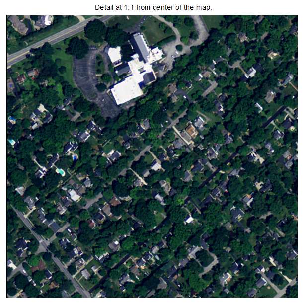 Druid Hills, Kentucky aerial imagery detail