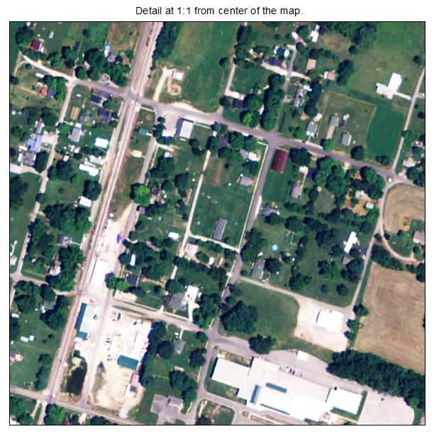 Ekron, Kentucky aerial imagery detail