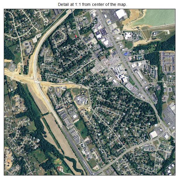 Elizabethtown, Kentucky aerial imagery detail