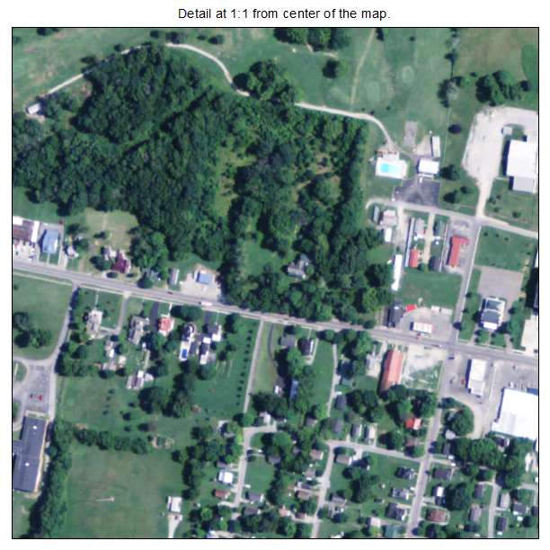 Elkton, Kentucky aerial imagery detail