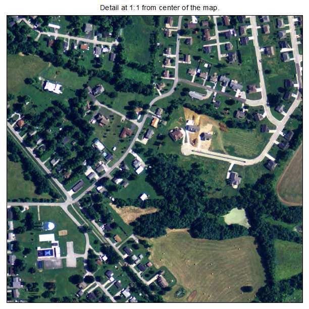Eminence, Kentucky aerial imagery detail