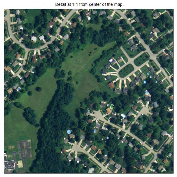 Fincastle, Kentucky aerial imagery detail