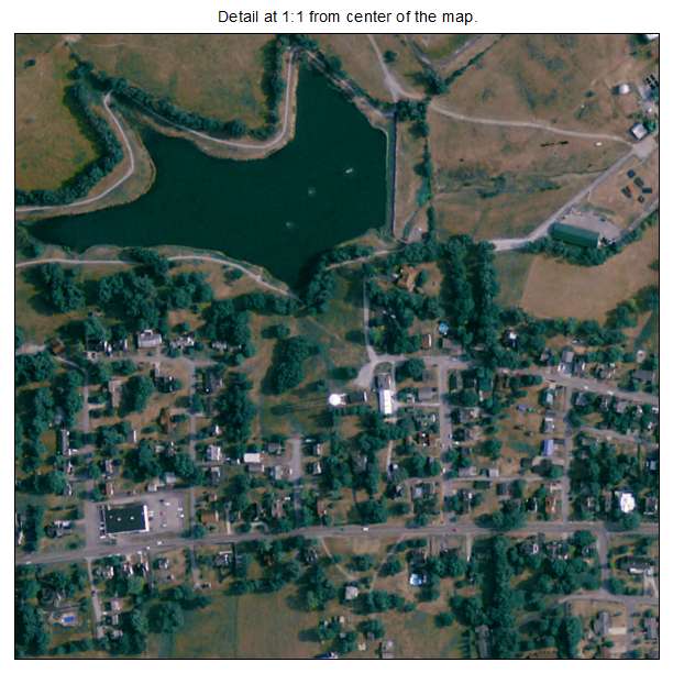 Flemingsburg, Kentucky aerial imagery detail