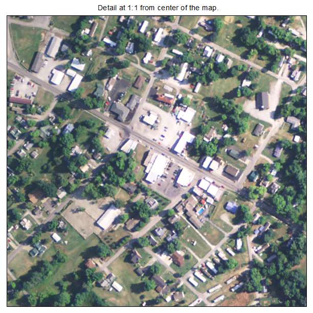 Fordsville, Kentucky aerial imagery detail