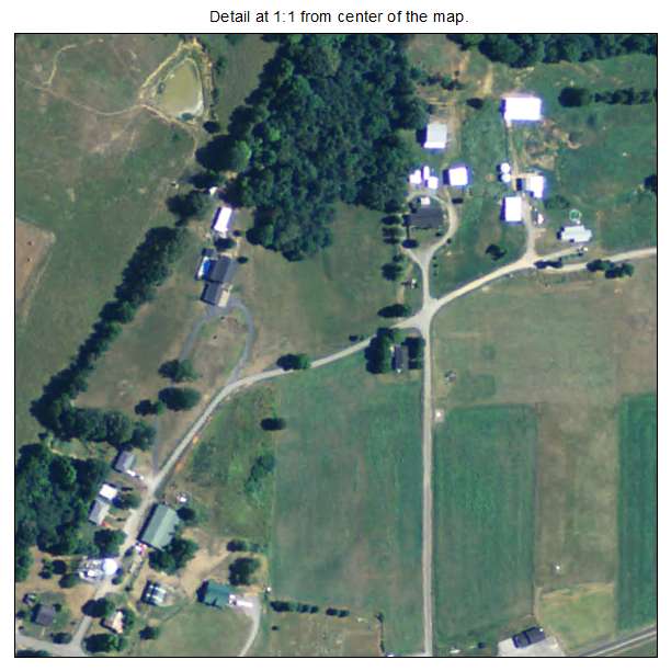 Fountain Run, Kentucky aerial imagery detail
