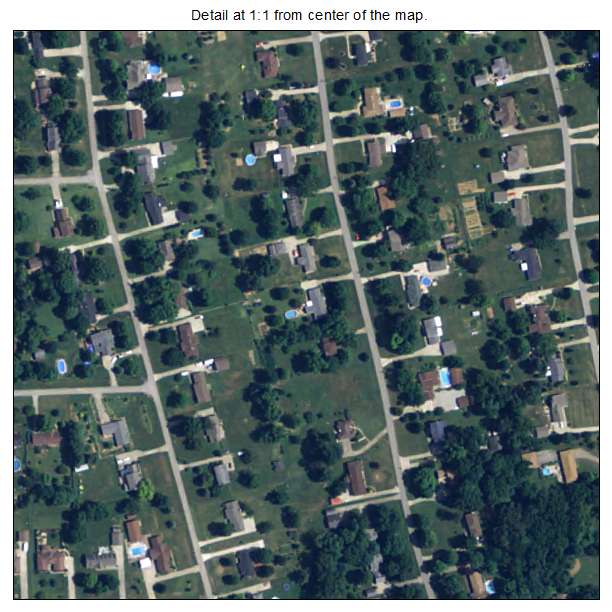 Fox Chase, Kentucky aerial imagery detail