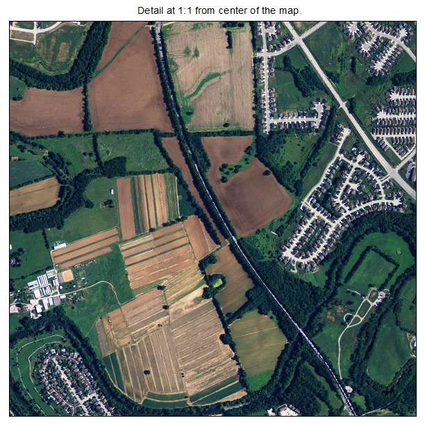 Georgetown, Kentucky aerial imagery detail