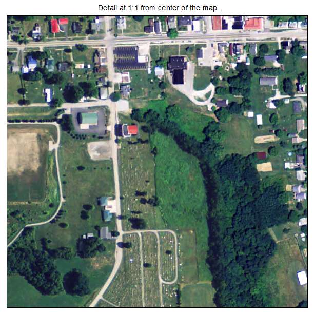Germantown, Kentucky aerial imagery detail