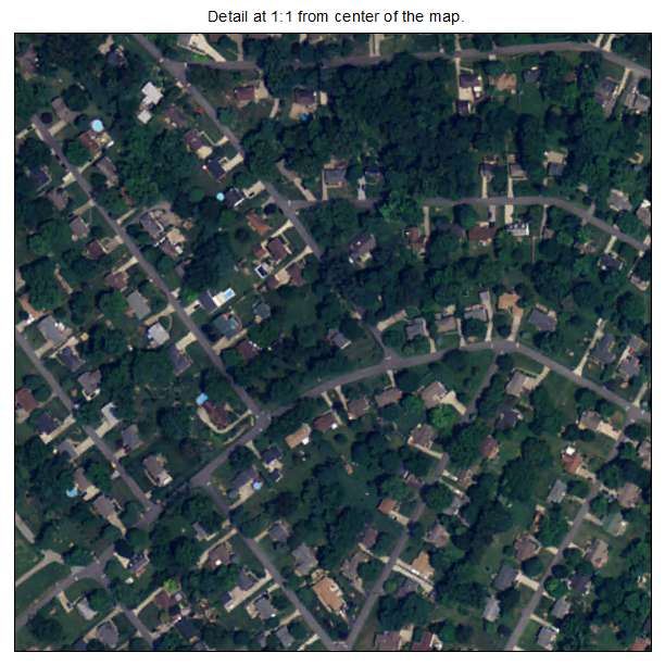 Goshen, Kentucky aerial imagery detail