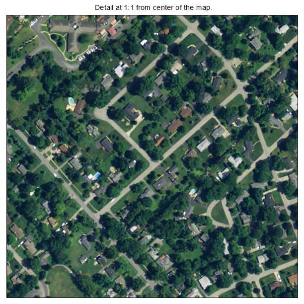 Graymoor Devondale, Kentucky aerial imagery detail