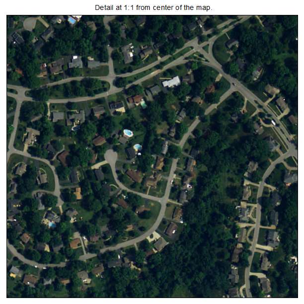 Green Spring, Kentucky aerial imagery detail