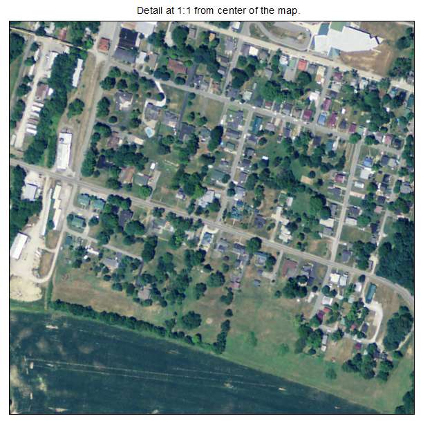 Greensburg, Kentucky aerial imagery detail