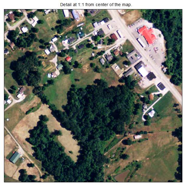 Hawesville, Kentucky aerial imagery detail