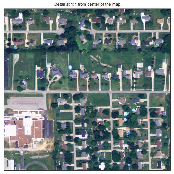Hebron Estates, Kentucky aerial imagery detail