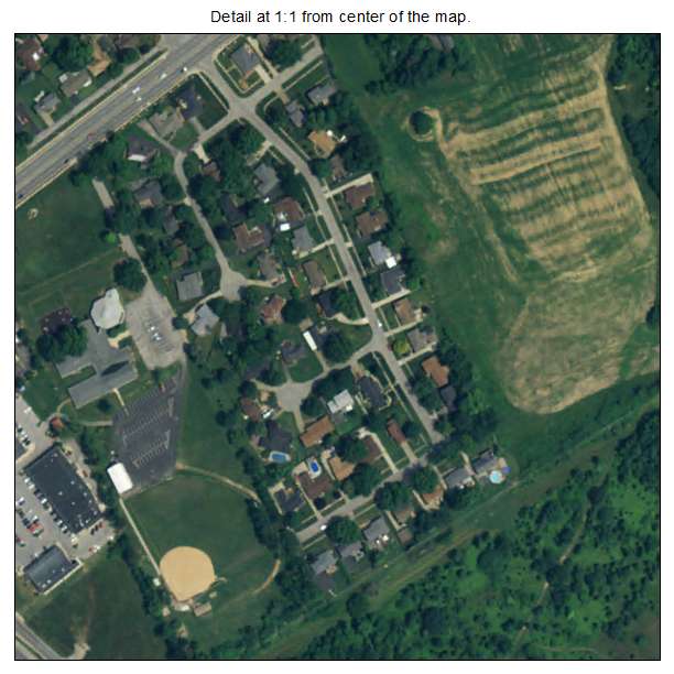 Hickory Hill, Kentucky aerial imagery detail