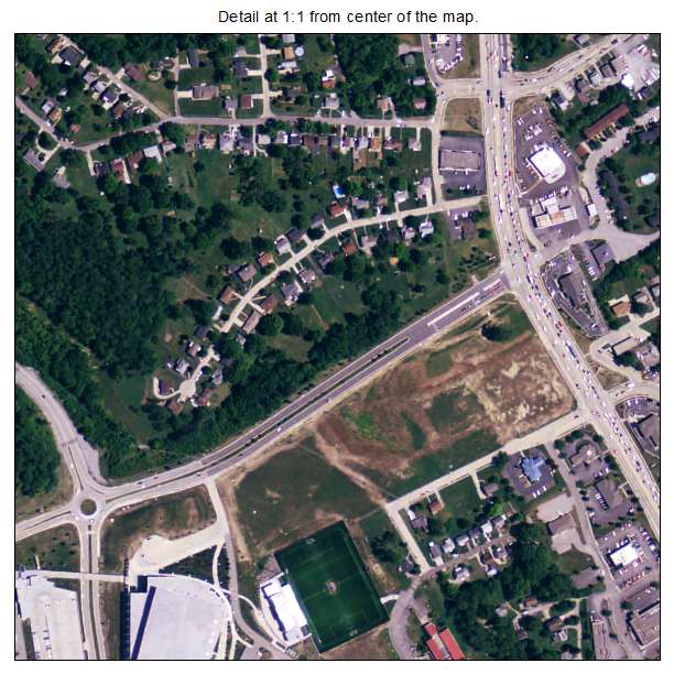 Highland Heights, Kentucky aerial imagery detail