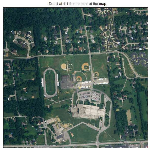Highview, Kentucky aerial imagery detail