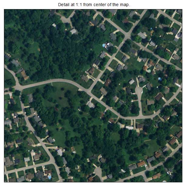 Hollow Creek, Kentucky aerial imagery detail