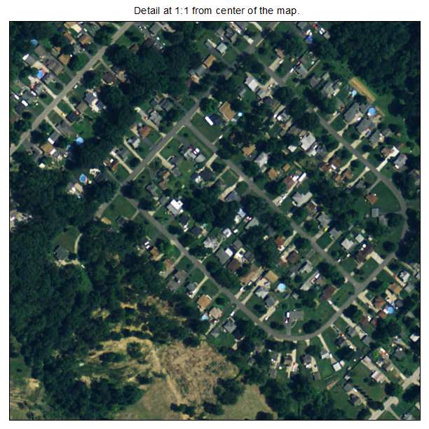 Hollyvilla, Kentucky aerial imagery detail