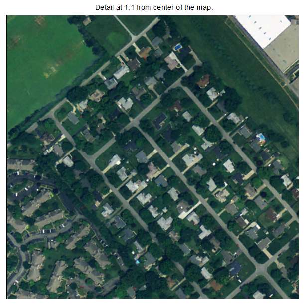 Hurstbourne Acres, Kentucky aerial imagery detail