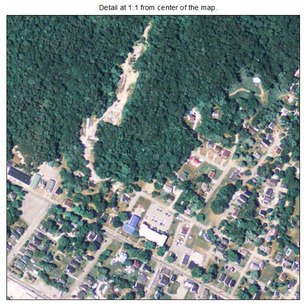 Irvine, Kentucky aerial imagery detail