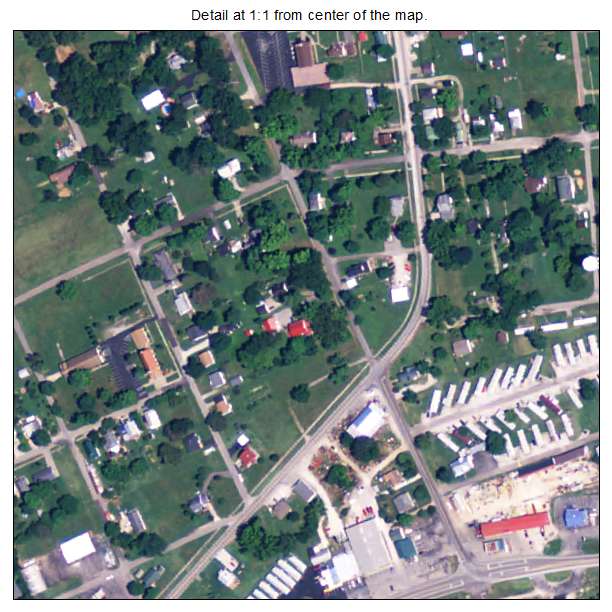 Irvington, Kentucky aerial imagery detail