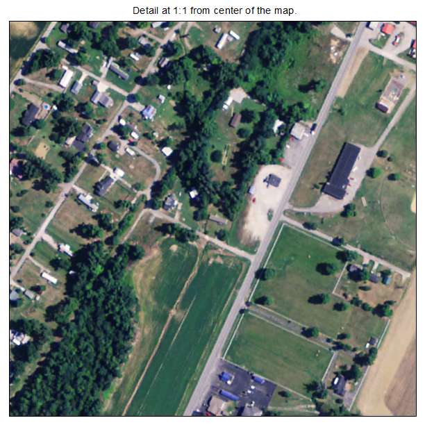 Island, Kentucky aerial imagery detail