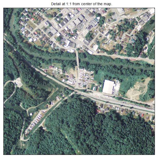 Jackson, Kentucky aerial imagery detail