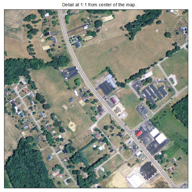 Jamestown, Kentucky aerial imagery detail