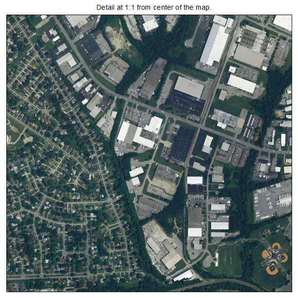Jeffersontown, Kentucky aerial imagery detail
