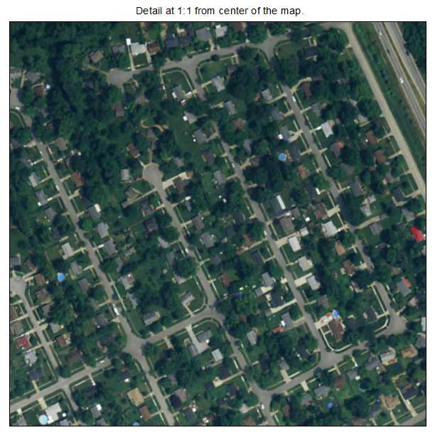 Keeneland, Kentucky aerial imagery detail