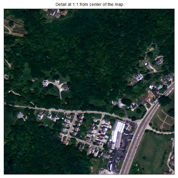 Kenton Vale, Kentucky aerial imagery detail
