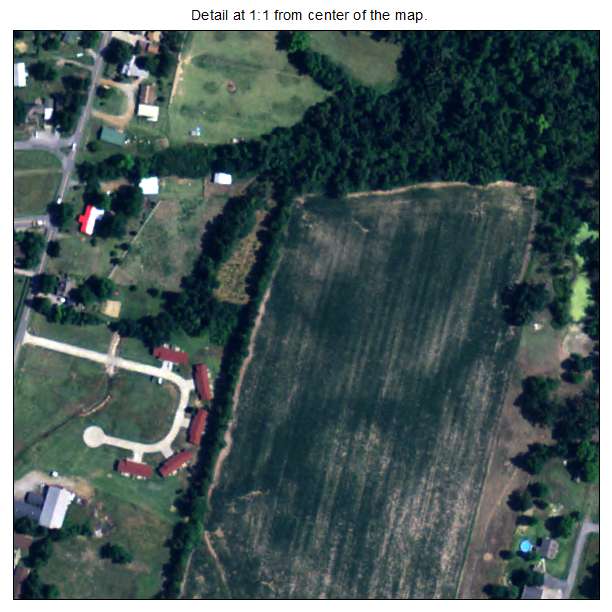 Kevil, Kentucky aerial imagery detail