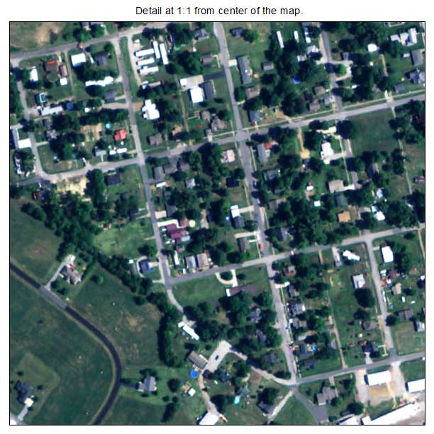 La Center, Kentucky aerial imagery detail