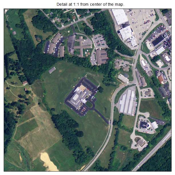 La Grange, Kentucky aerial imagery detail