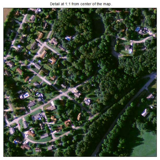 Lakeview Heights, Kentucky aerial imagery detail