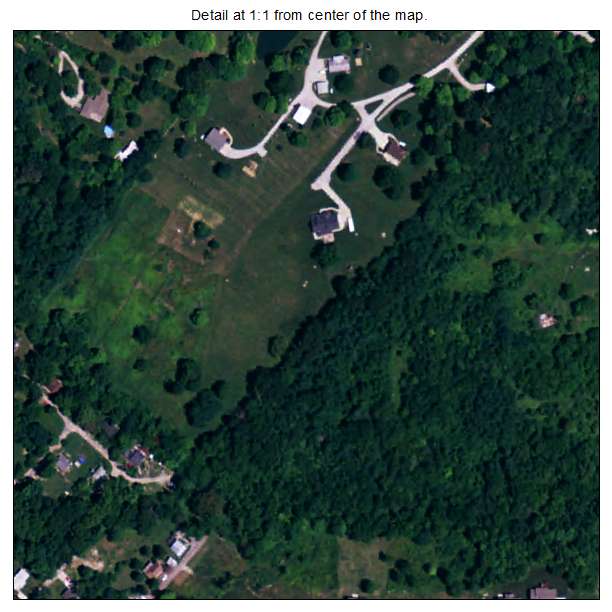 Latonia Lakes, Kentucky aerial imagery detail