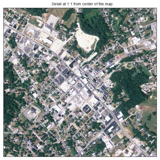 London, Kentucky aerial imagery detail