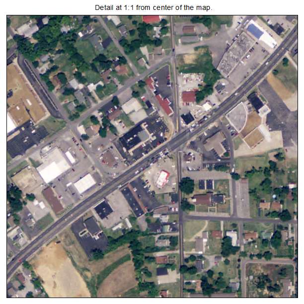 Lone Oak, Kentucky aerial imagery detail