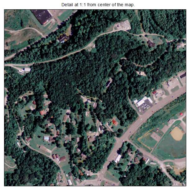 Louisa, Kentucky aerial imagery detail