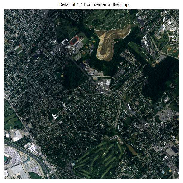 Louisville, Kentucky aerial imagery detail