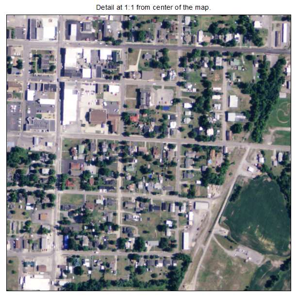Marion, Kentucky aerial imagery detail