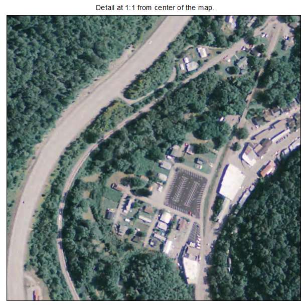 Martin, Kentucky aerial imagery detail